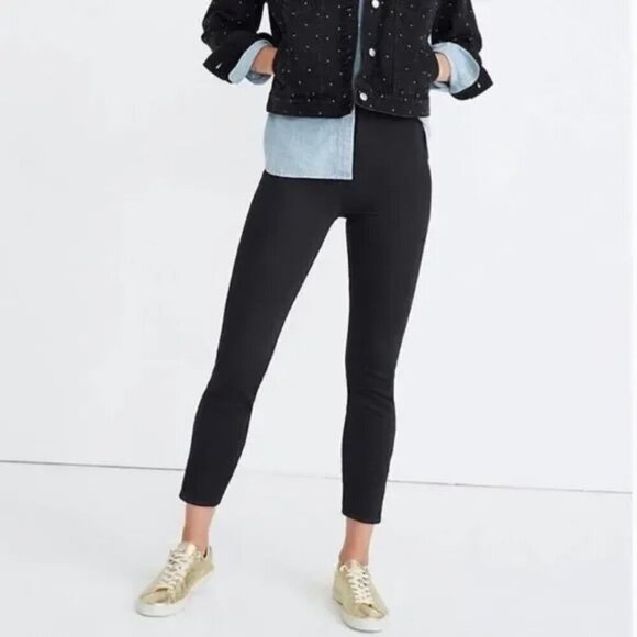 J8449 Madewell Fraser Slim Pants Black - Picture 6 of 6